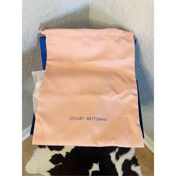 Stuart Weitzman Twist Knot Leather Slide Sandal, Designer‎ Size 8, Black, NWT - Picture 8 of 16